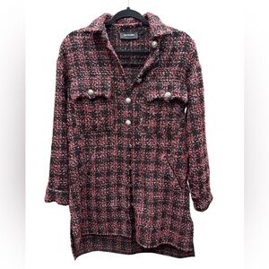 THE KOOPLES | Women's Black and Pink Tweed Jacket